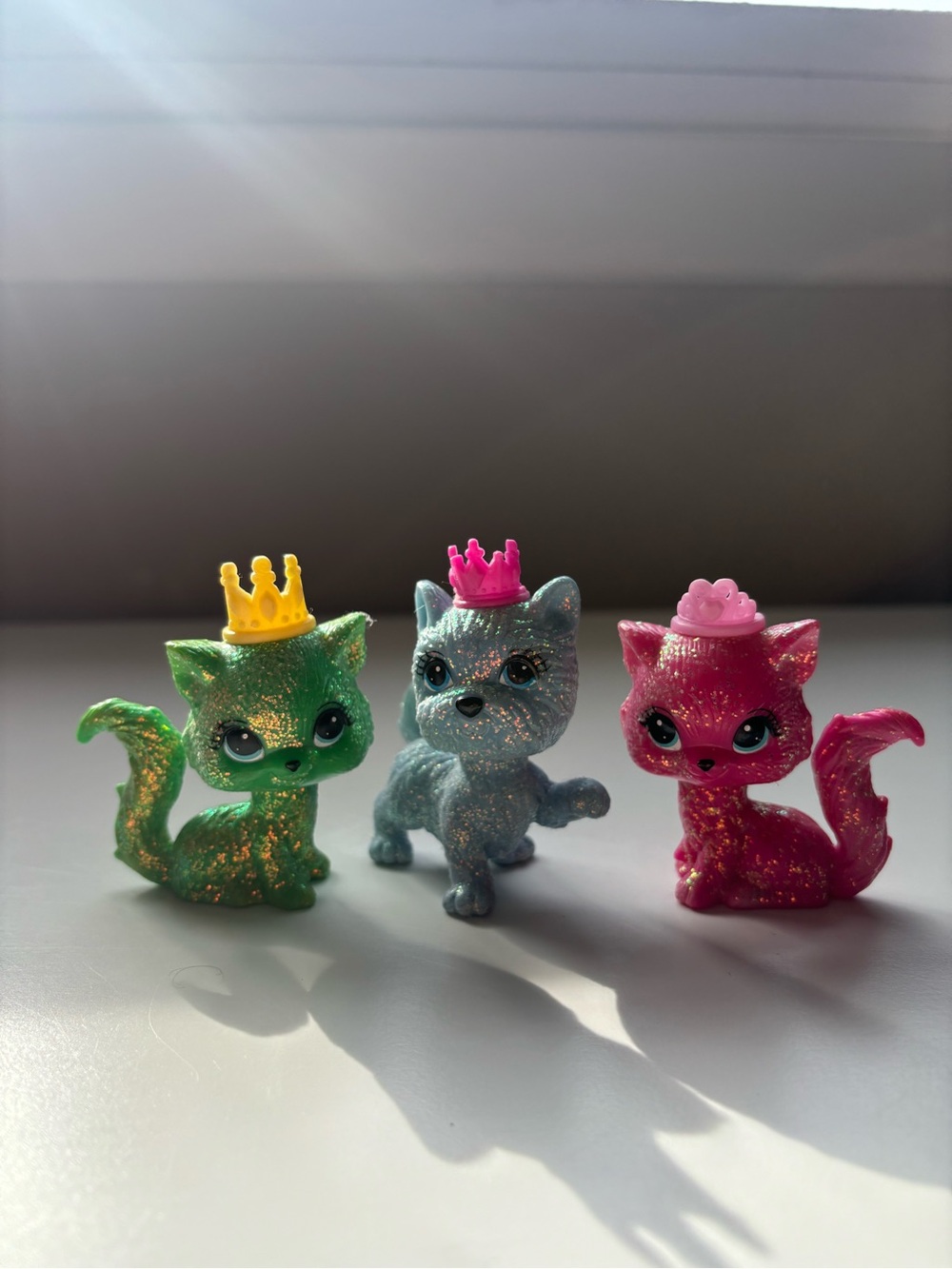 Barbie diamond sparkly bobble head cat trio